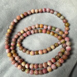Yanyuan Agate Bead Strand Bracelet – Natural Pastel Gradient